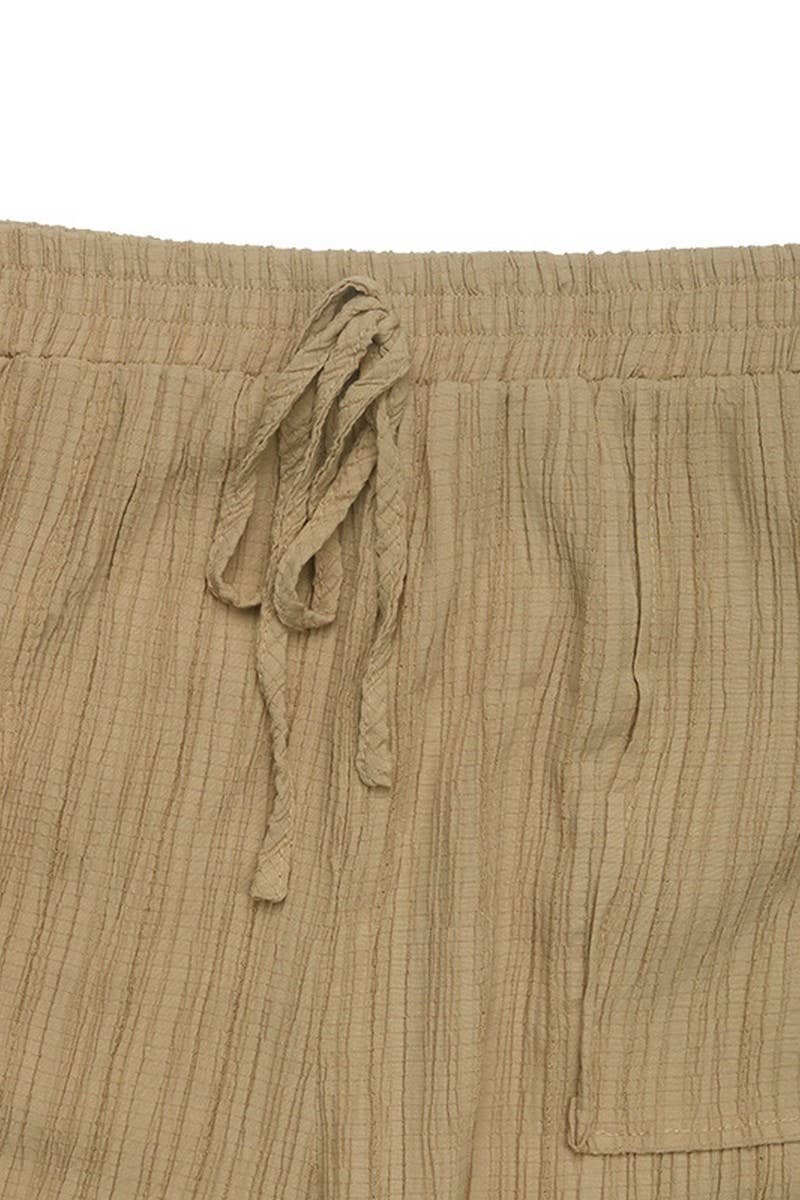 CWBLP0802_TEXTURED SOLID COLOR CASUAL SKINNY PANTS