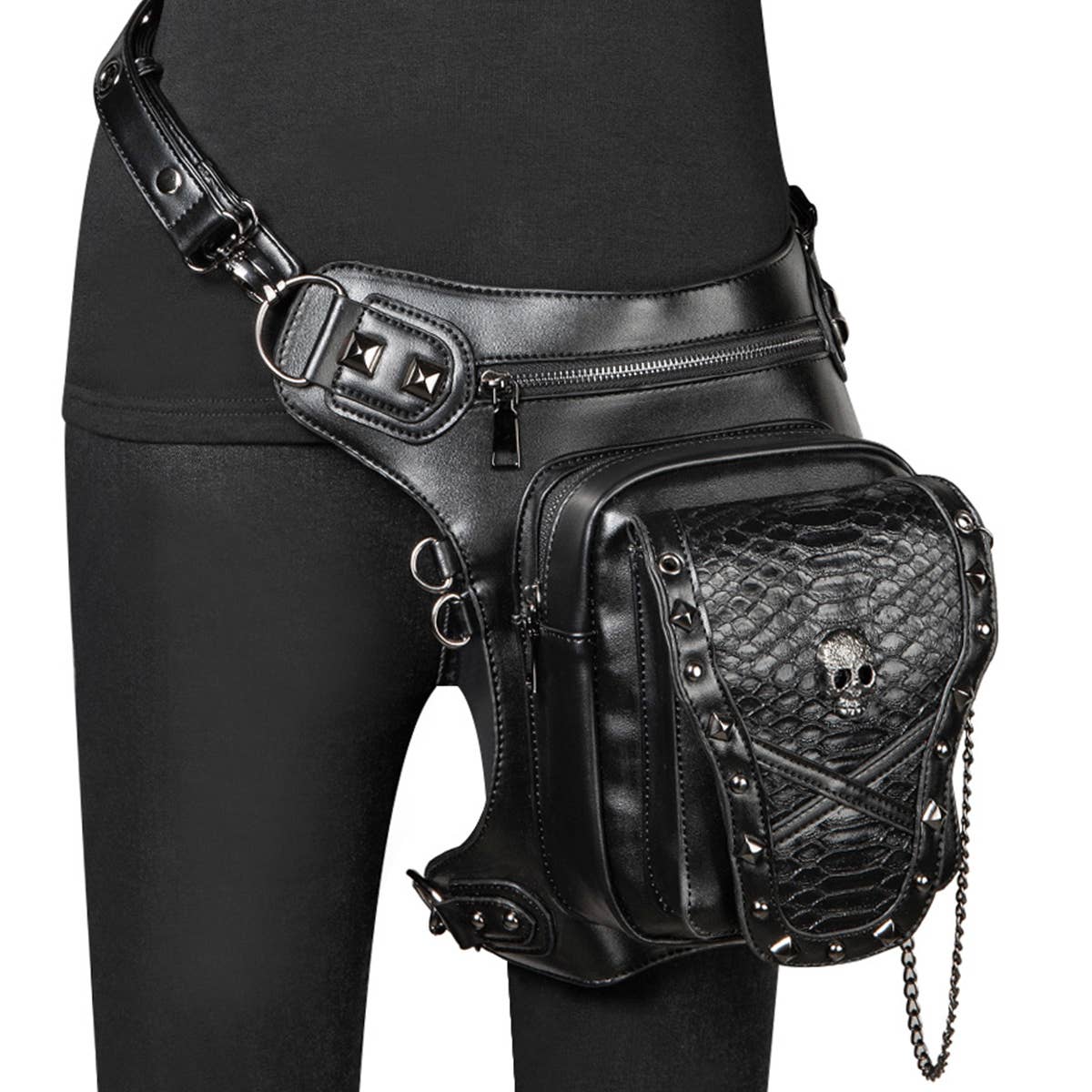 SKULL STEAMPUK CROSSBODY BAG PURSE_CWAB0641