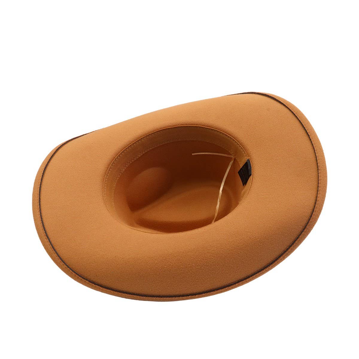 Ethnic Style  Felt Cowboy Fedora Hat_CWAH04441