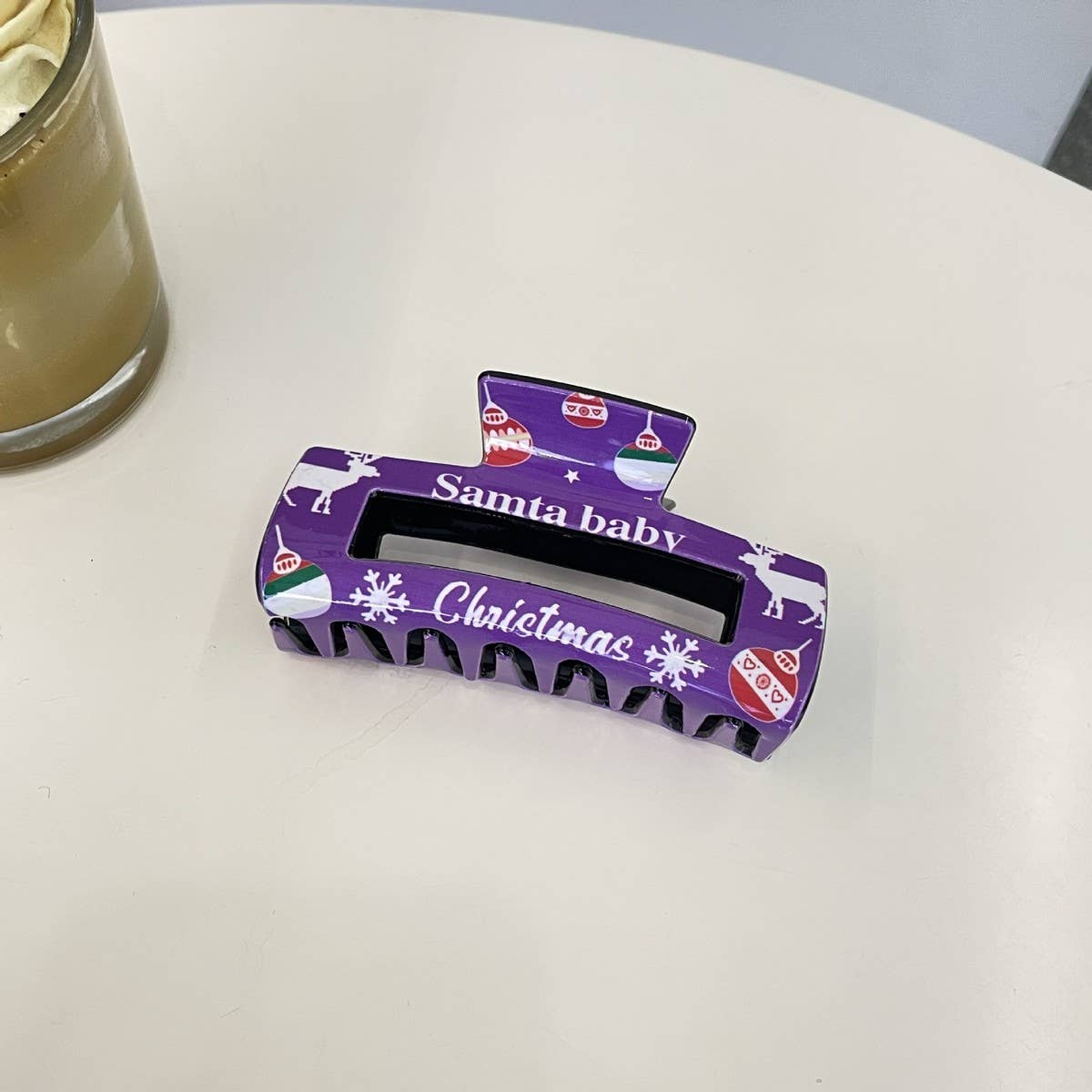 Christmas Reindeer Snowflake Hair Clip Shark Clip