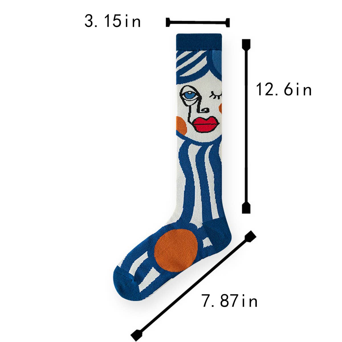 CWMS02747_CUTE JAPANESE STYLE LONG SOCKS WOMEN STREETWEAR