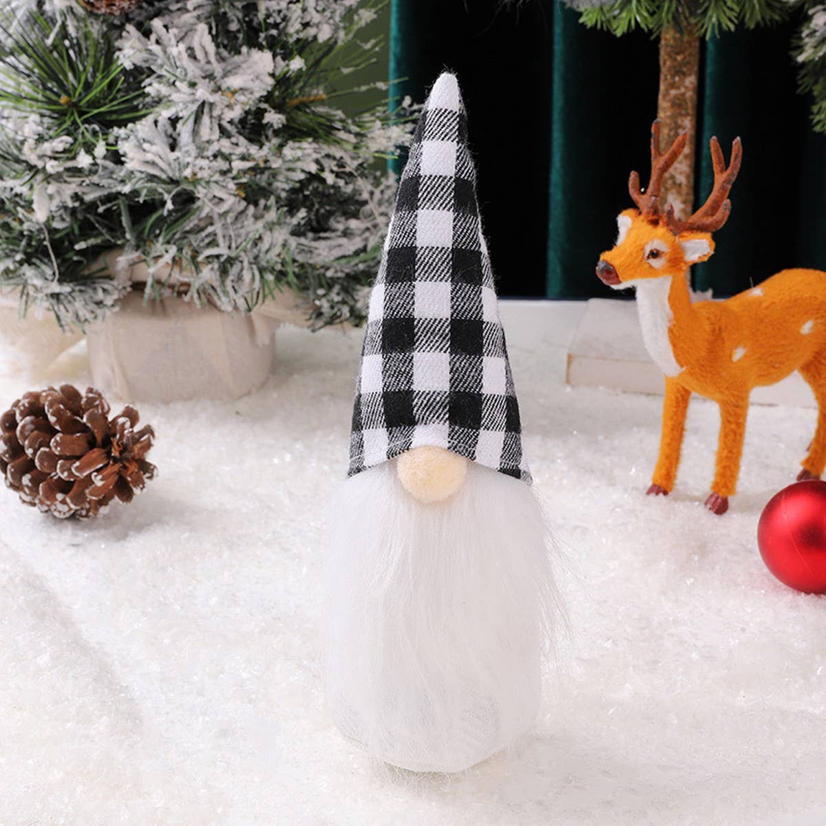 CHRISTMAS DECORATION FOREST OLD MAN FIGURINE