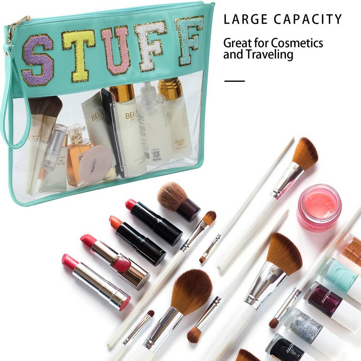 TRANSPARENT WATERPROOF PORTABLE WASH BAG_CWAB1317