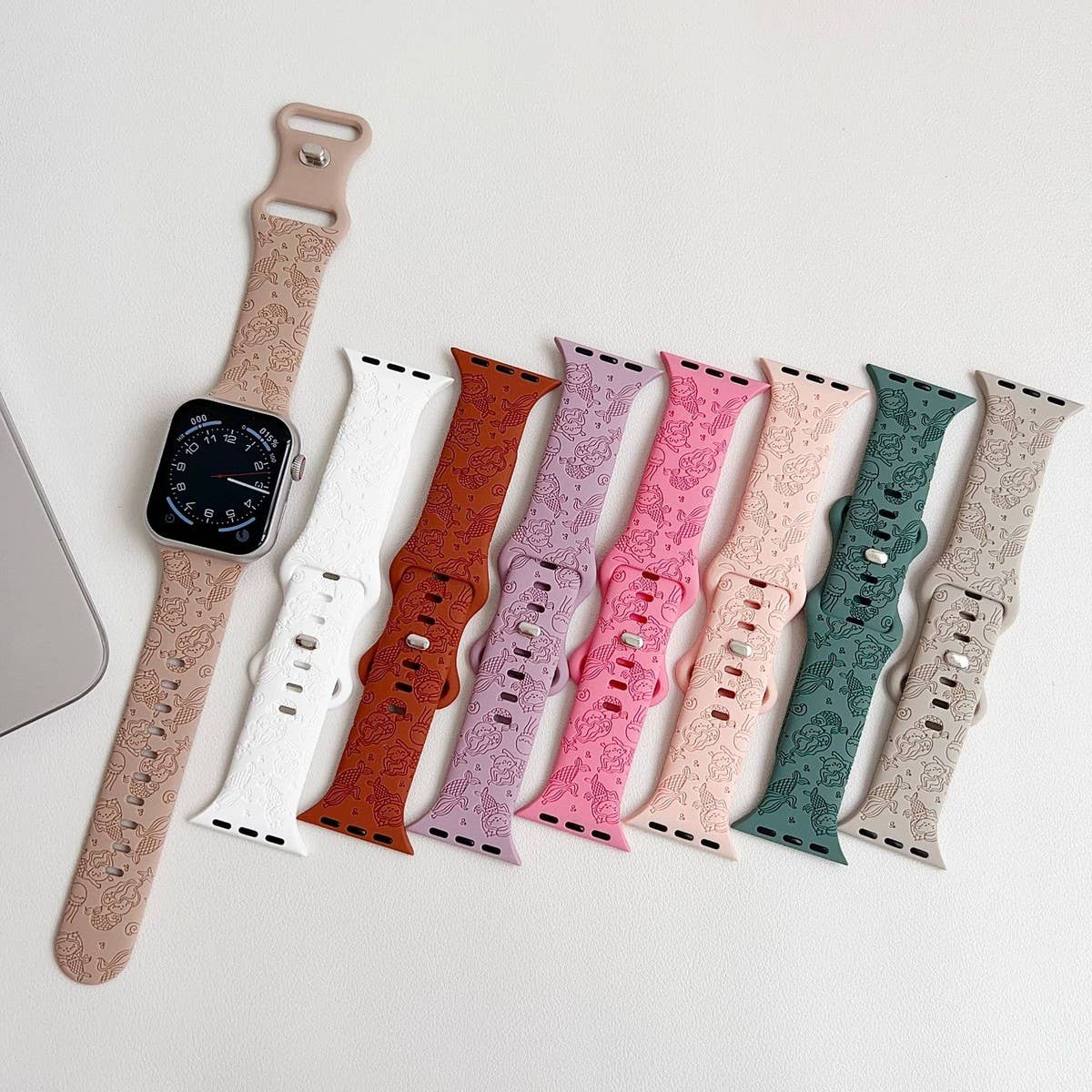 APPLE WATCH ULTRAS9S8 ENGRAVED MERMAID STRAP_CWWW0056