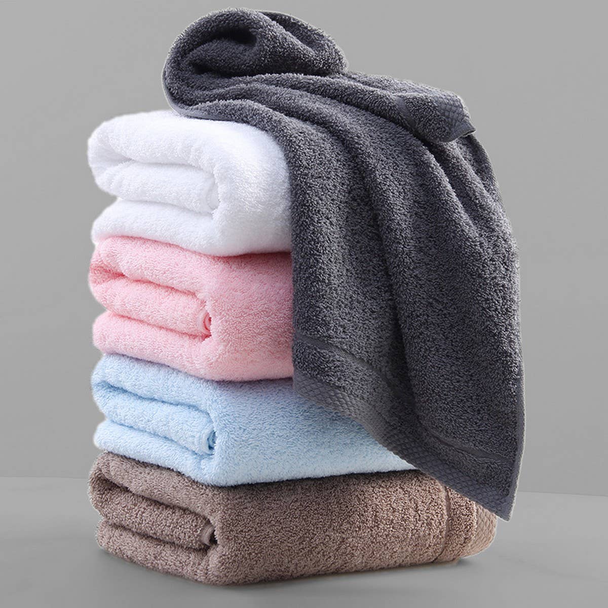 SOLID COLOR COTTON ADULT EXTRA THICK BATH TOWEL_CWMM2308