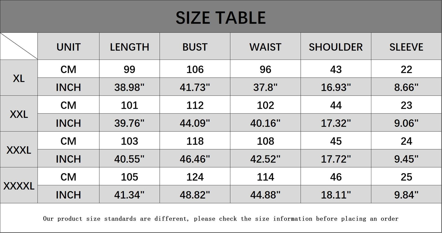 WOMEN'S PLUS SIZE CASUAL ROUND NECK SLIMMING DRESS_CWDSD3145