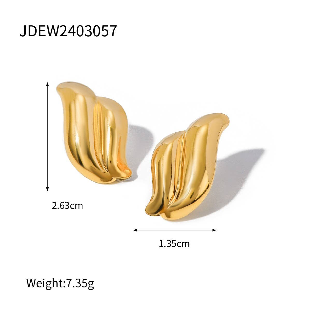 SIMPLE DOUBLE-LAYER GLOSSY WATER DROP EARRINGS_CWAJE1783
