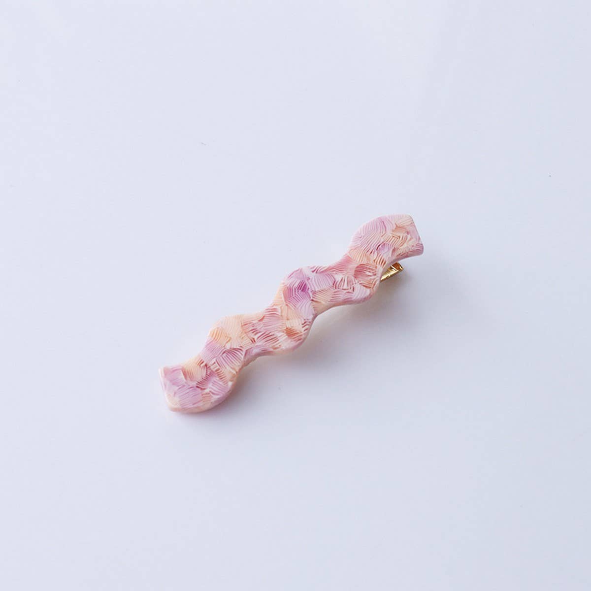 Wavy Acetate Hair Clip - Simple Chic Side Bang Pin