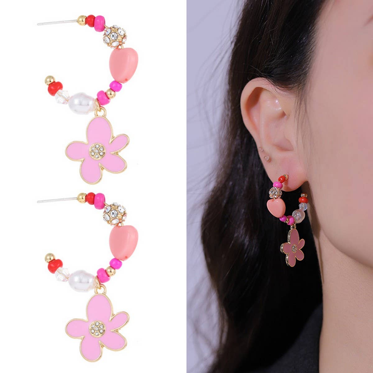 HEART-SHAPED ZIRCONIUM INLAID MULTI-ROW NECKLACE