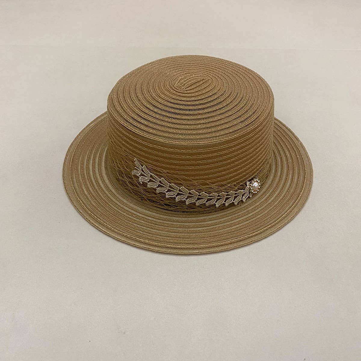 High-grade satin sun hat for women_CWAH3393