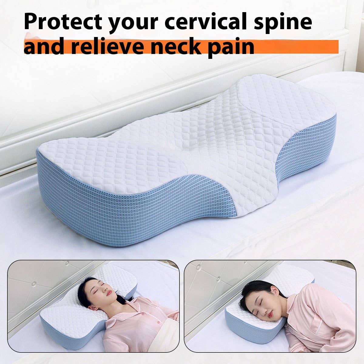 Slow Rebound Memory Foam Neck Pillow_CWMM8081