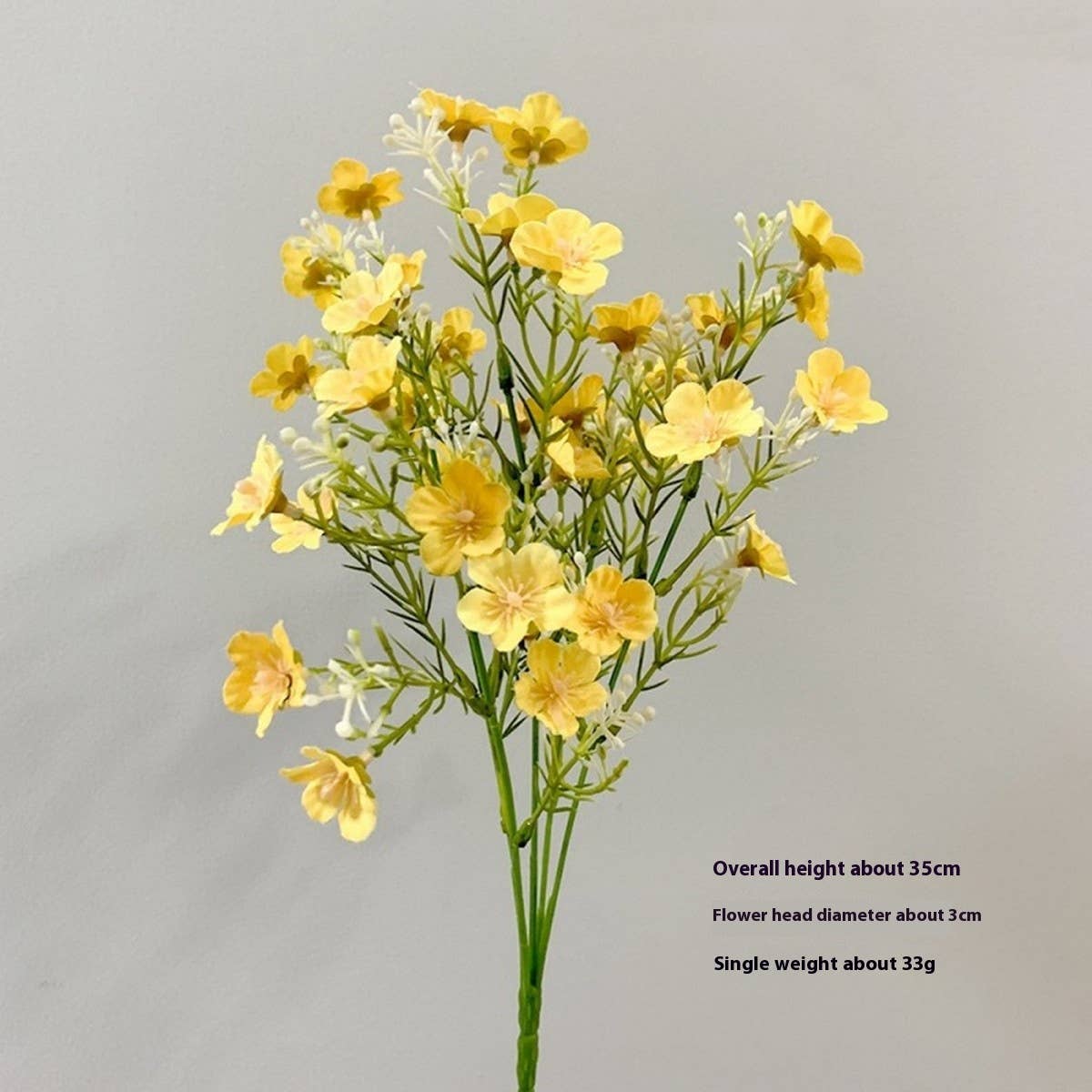 Colorful Gypsophila Spray with 6 Branches Faux