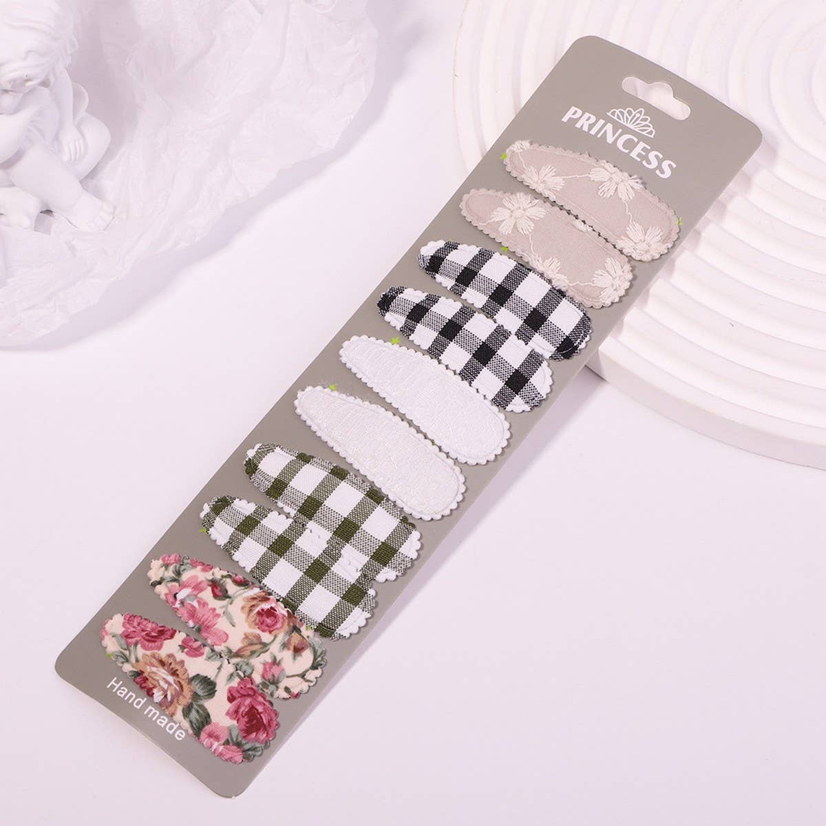 Floral Embroidered BB Clip Set ? Fresh & Cute