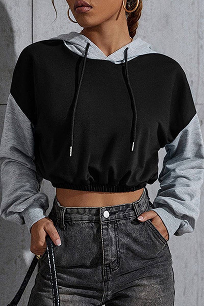 CWOHOL0383_Casual Long Sleeve Hoodie Knitted Top