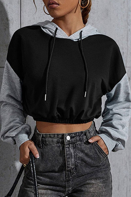 CWOHOL0383_Casual Long Sleeve Hoodie Knitted Top