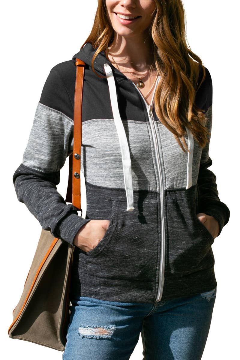 AWOHOL194_Lightweight Thin Zip-Up Hoodie Jacket