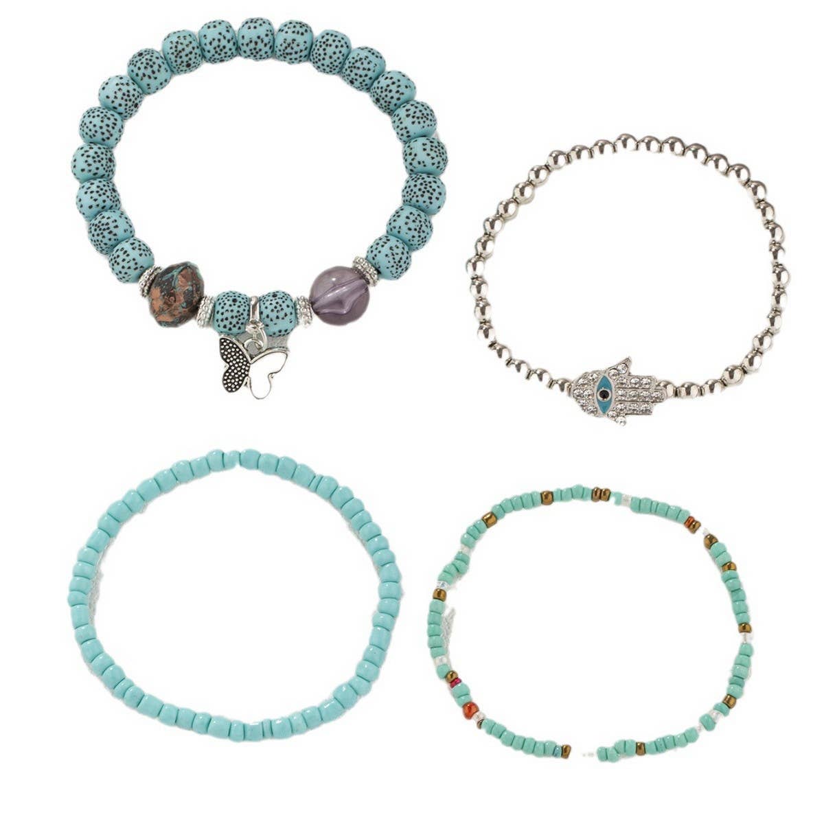 CHAIN ETHNIC STYLE MULTI-LAYER RICE BEAD BRACELET_CWAHA2477