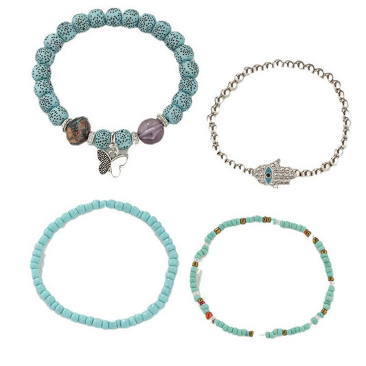 CHAIN ETHNIC STYLE MULTI-LAYER RICE BEAD BRACELET_CWAHA2477