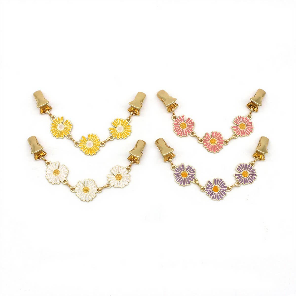 HOT SALE CREATIVE ALLOY DAISY SHAWL CLIP