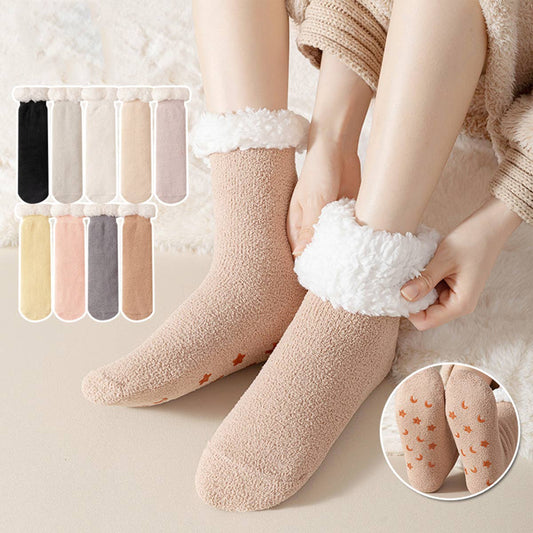 THICKENED FLEECE LADIES MID-CALF SOCKS
