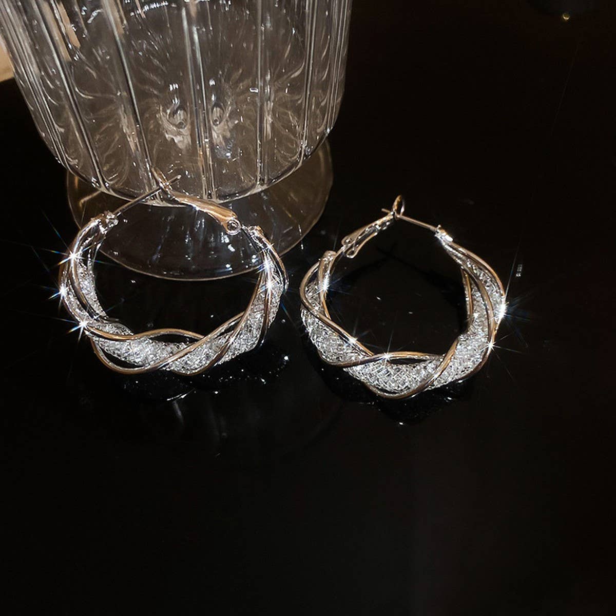 ROUND SMALL LUXURY FRENCH EARRINGS