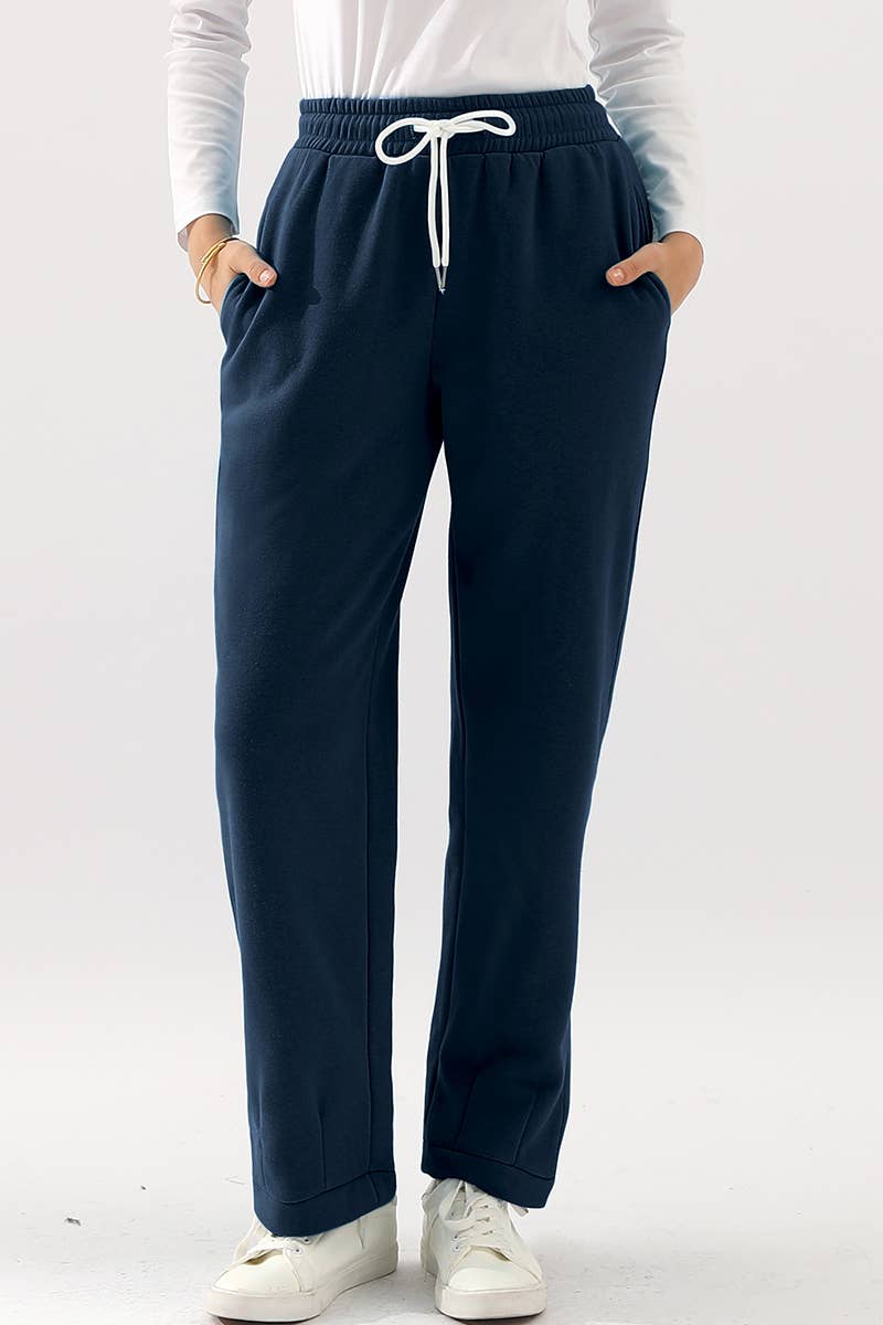 CWBLP268_HIGH WAISTED STRAIGHT WIDE LEG LONG SWEATPANTS