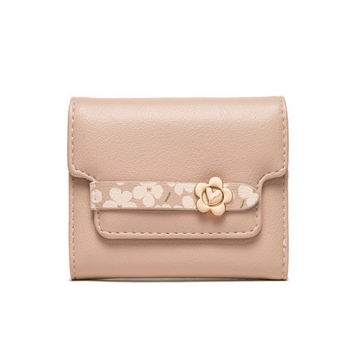 STYLISH SIMPLE FLORAL SHORT WALLET_CWAB2334