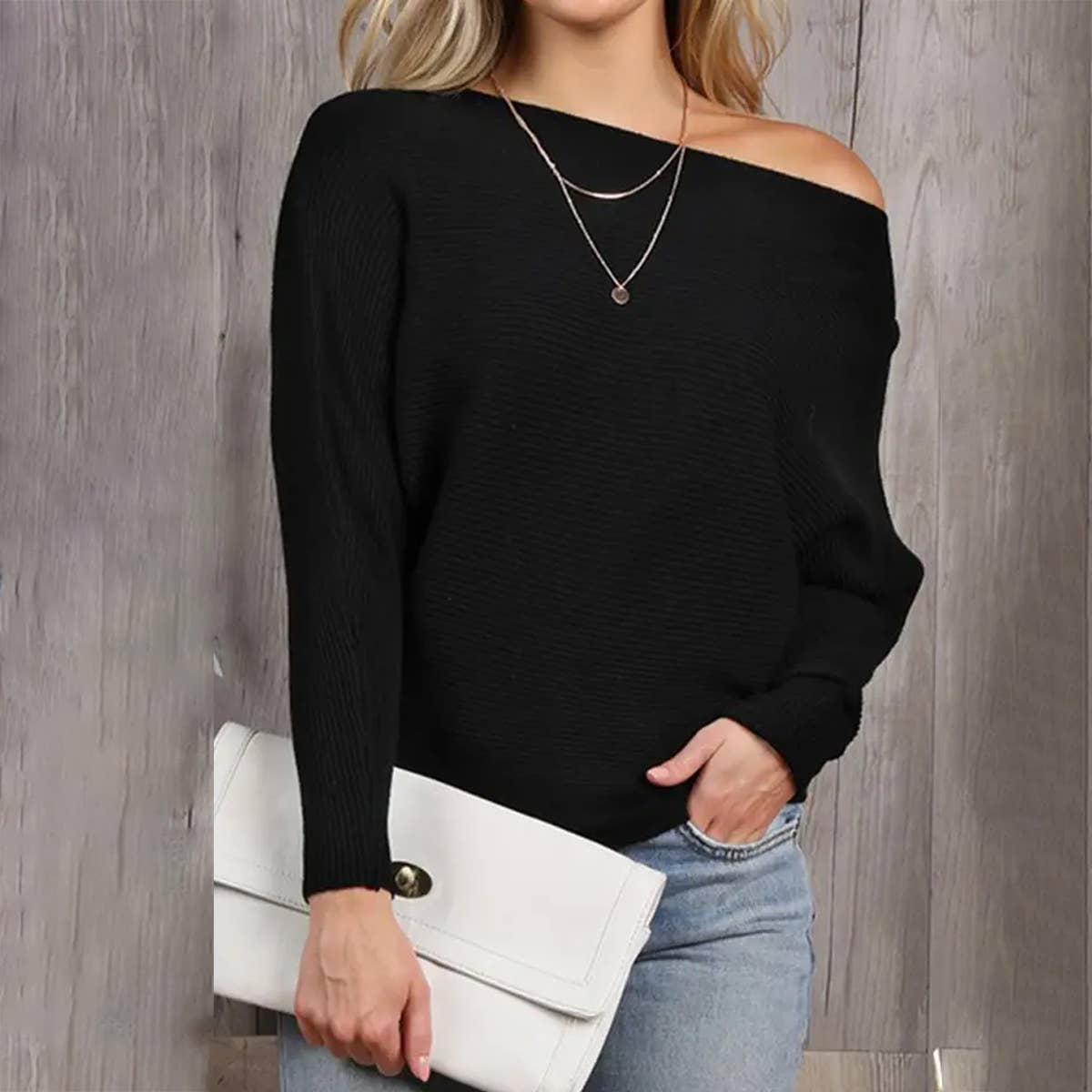 WOMEN FASHION LONG SLEEVED KNIT SHIRT_CWOSWL1831