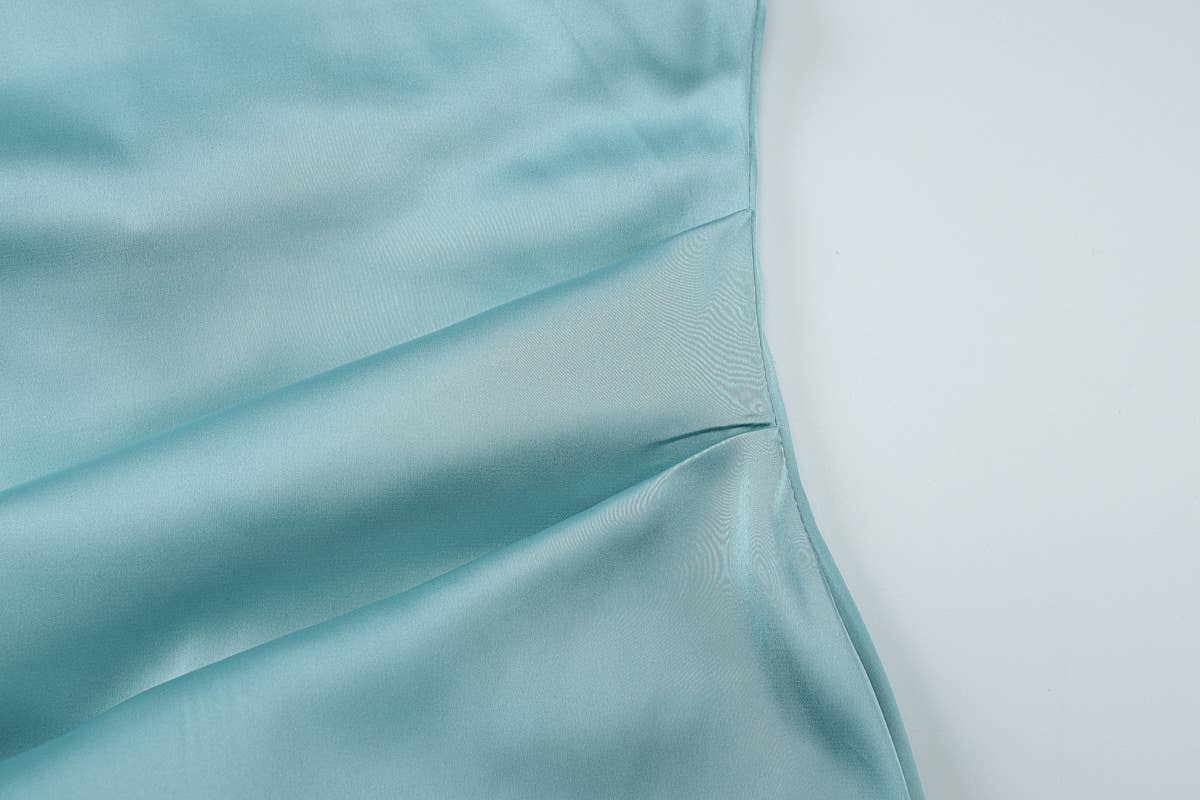 Backless Cowl Neck Bodycon Slip Dress