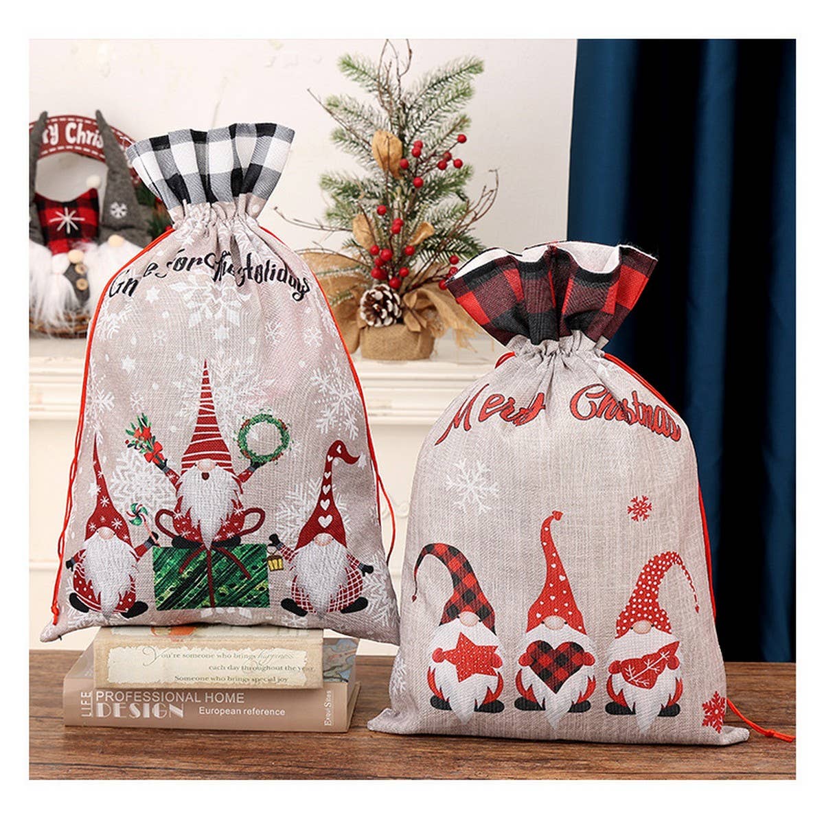 CWMM1752_Christmas Gift Bag Forest Old Man Goodie Bag