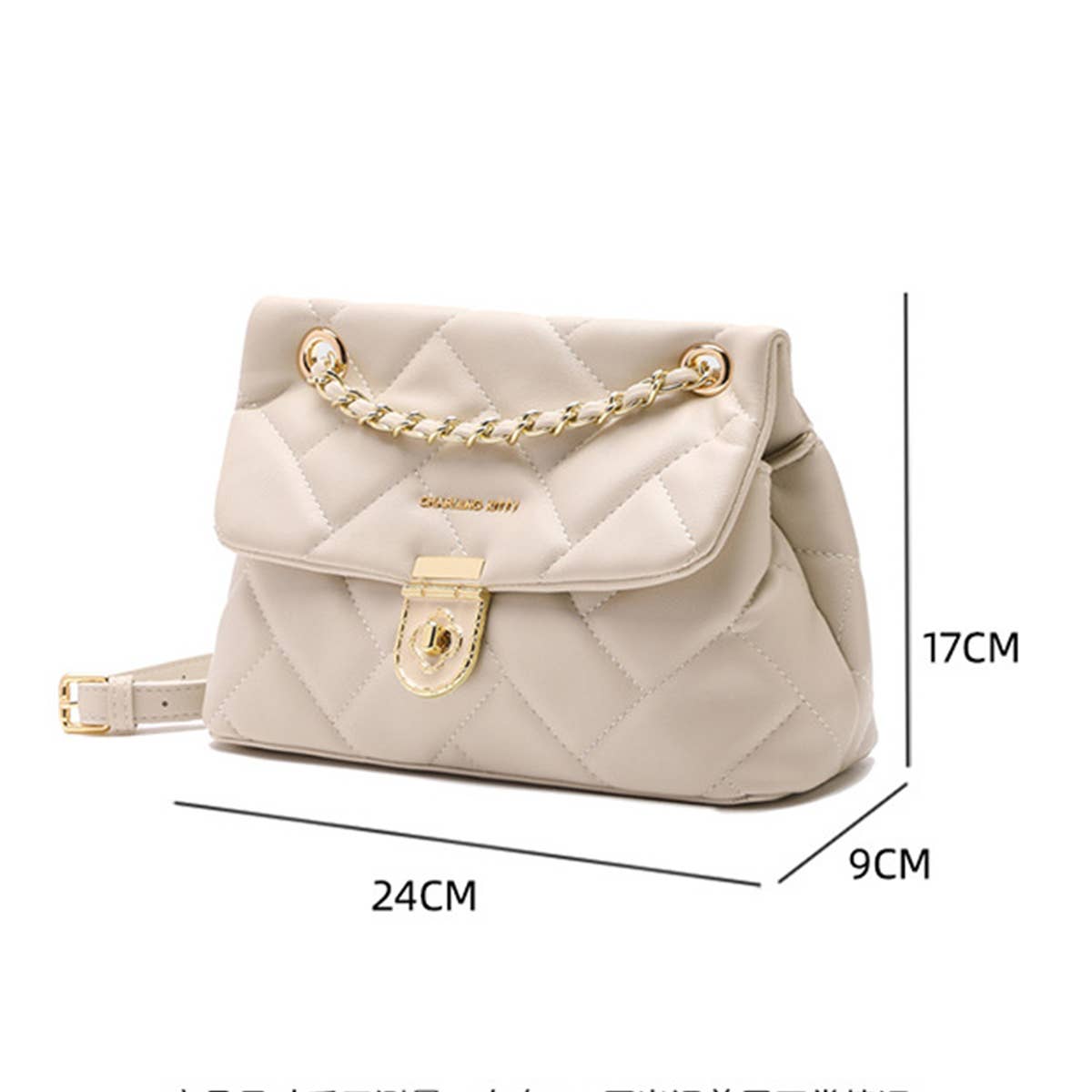 2024 NEW CHAIN PLAID POPULAR SHOULDER BAG_CWAB2982