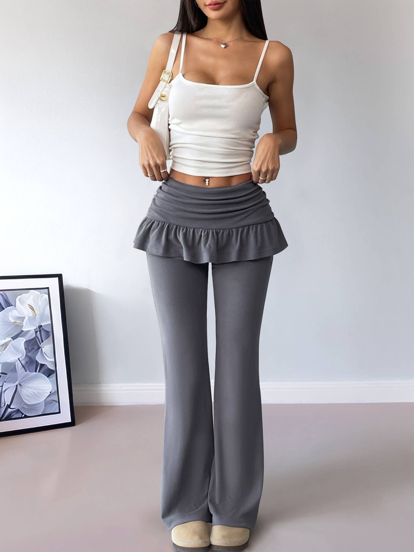 Ballet wore two pairs of slightly flared pants