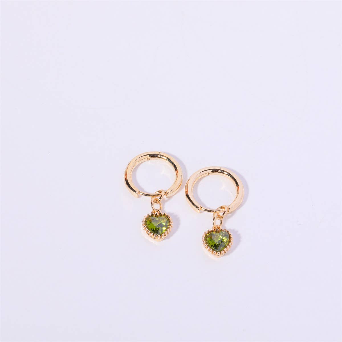 Fashion Heart Zodiac Birthstone Earrings Luxury_CWAJE5093