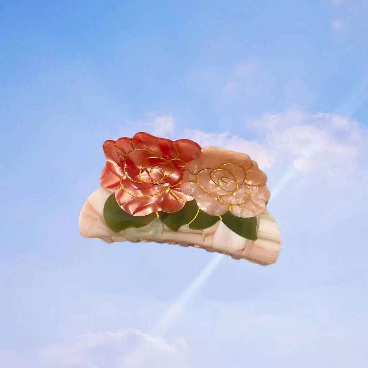 Vintage Lotus Mushroom Sweet Hair Clip