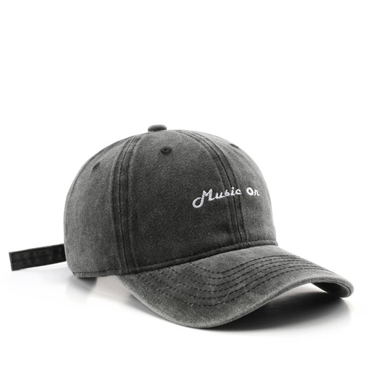 Vintage Washed Letter Embroidered Baseball Cap_CWAH1291