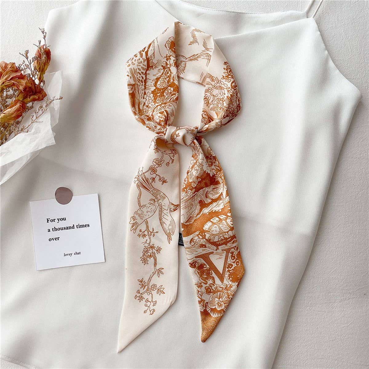 LETTER CREATIVE DOUBLE-LAYER HAIRBAND HEAD SCARF