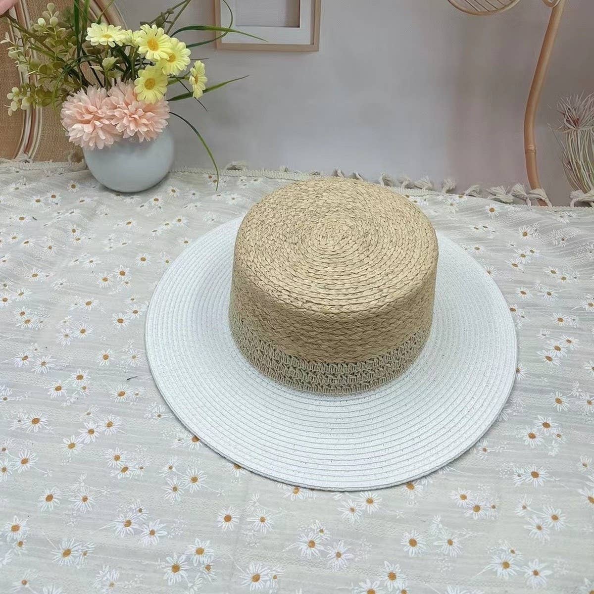 Summer simple outdoor sun hat for women_CWAH3513