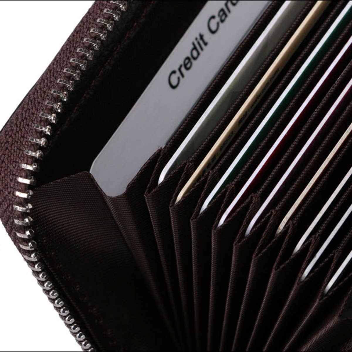 RETRO ZIPPER CREDIT CARD BAG WALLET_CWAB1339