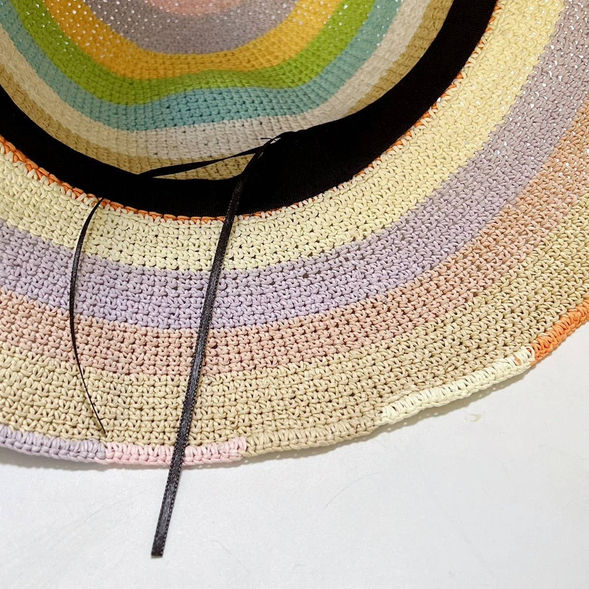 Summer colorful fashion holiday straw hat_CWAH3587