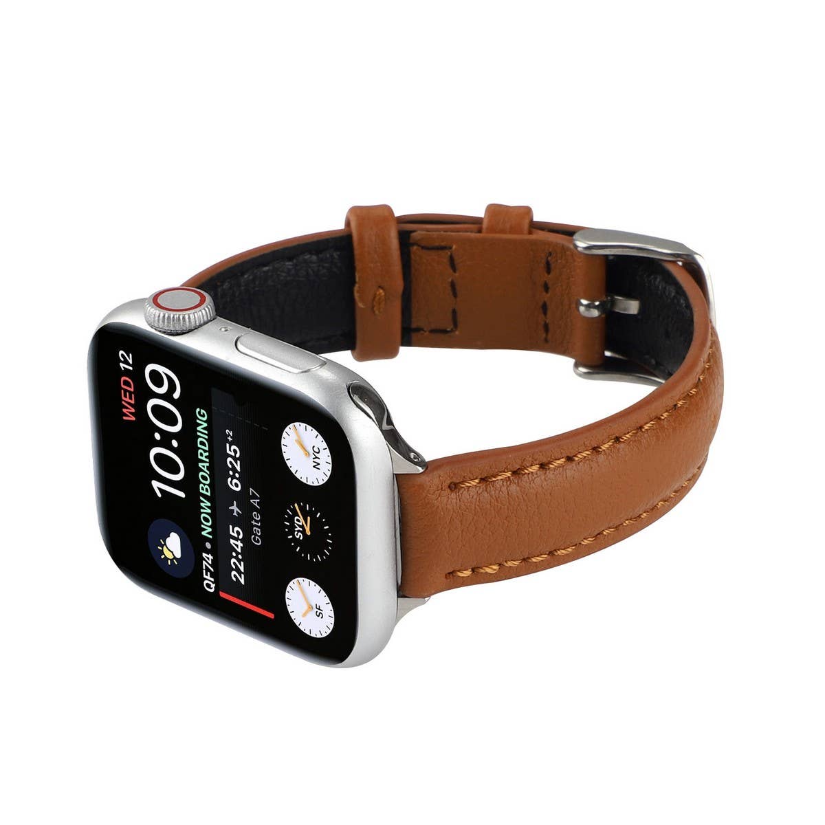 IWATCH9-1SE WOMEN'S APPLE WATCH8 SLIM LEATHER STRAP