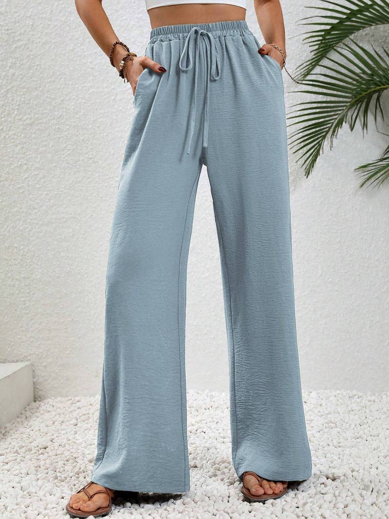 All-in-one floor-length straight leg pants