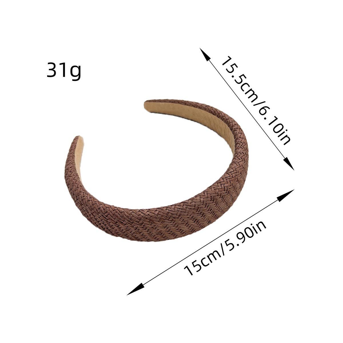 SIMPLE AND ELEGANT RETRO BRAIDED HEADBAND_CWAHA1602