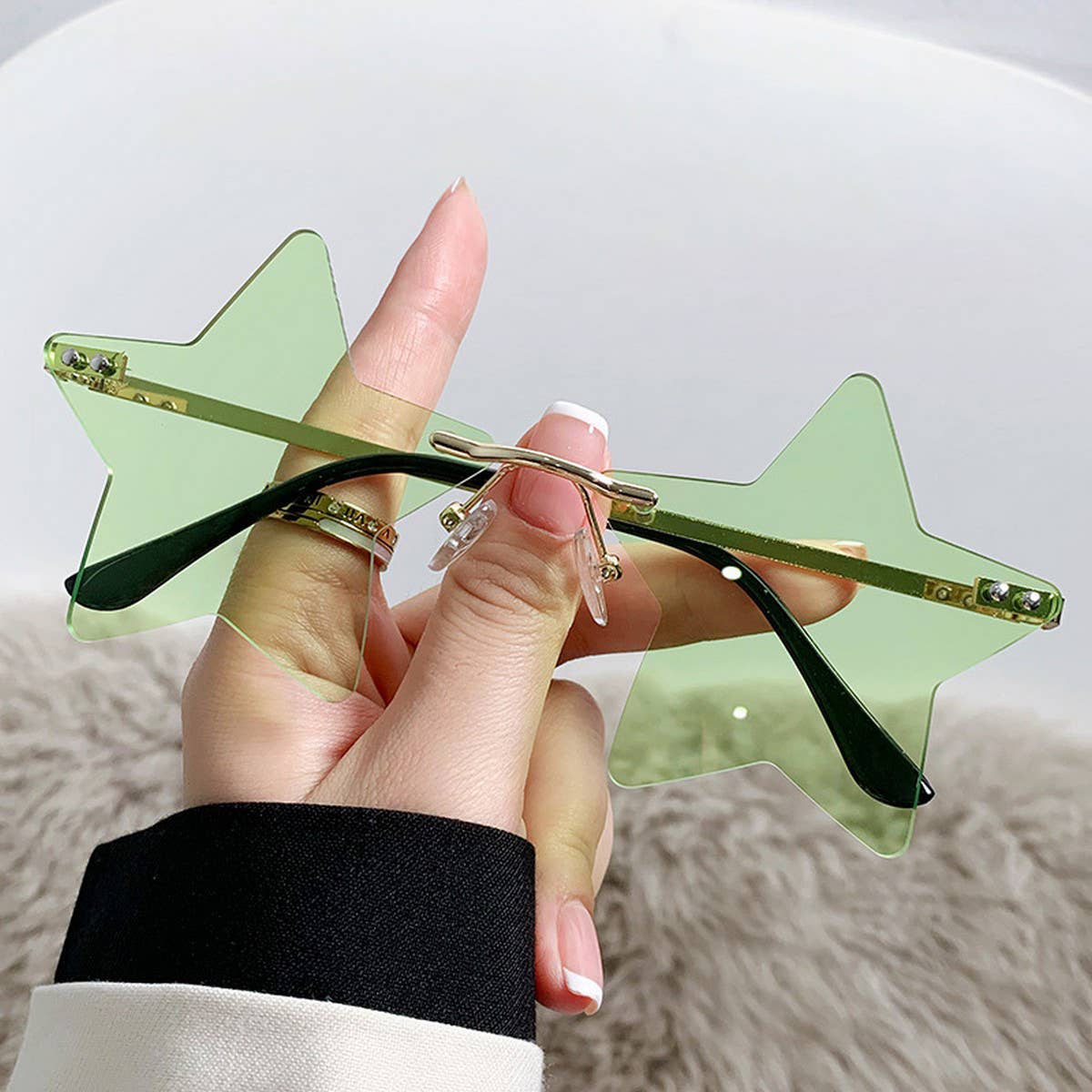 STAR SHAPEDR SUNGLASSES FASHION PARTY GLASSES_CWASG0348