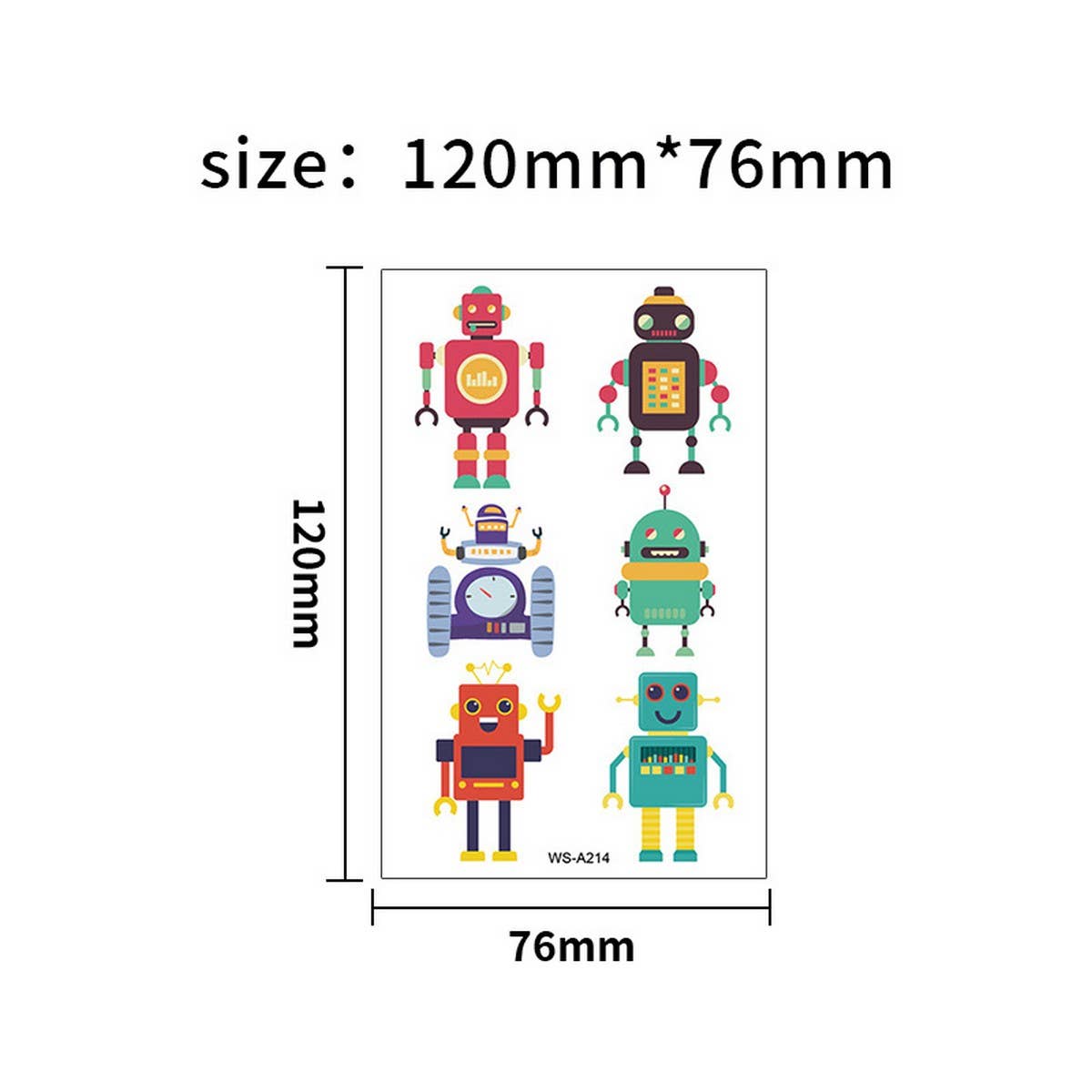 Cute Waterproof Temporary Tattoo Stickers Set