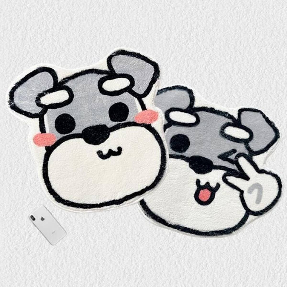 Soft Dog Rug for Bedroom, Cozy Pet Floor Mat_CWMM7390