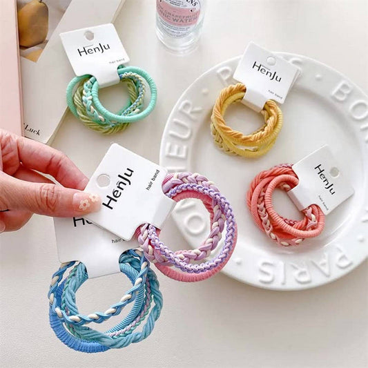 CANDY COLOR HAIR TIES 5-PIECE SET_CWAHA1133