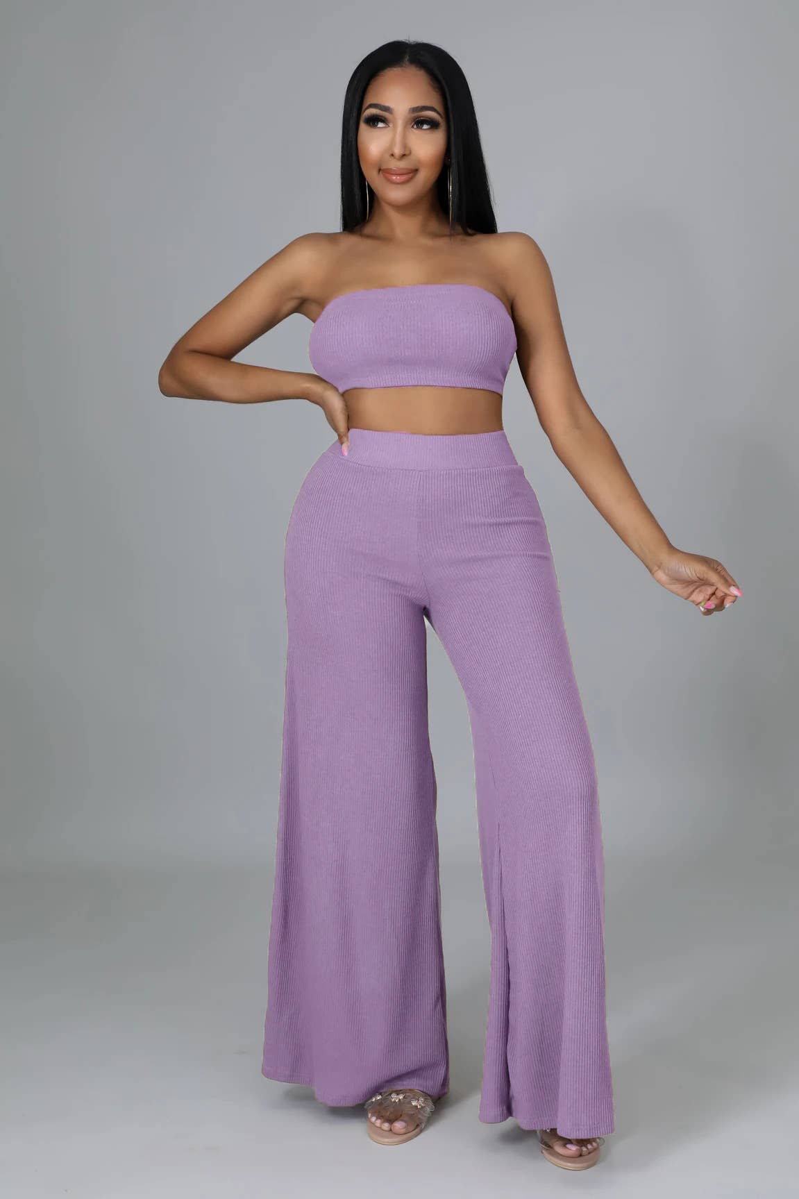 SOLID COLOR COAT CAPE TROUSERS THREE-PIECE SET