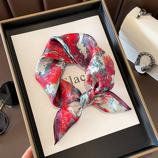 Tie-Dye Mulberry Silk Scarf ? French Chic Wrap