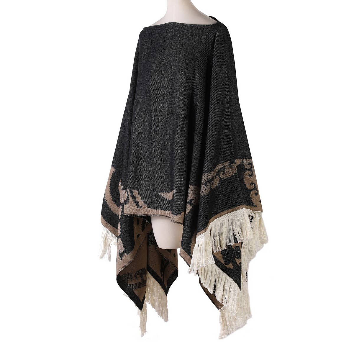 SHAWL WEAR SCARF LEISURE TRAVEL PULLOVER CLOAK