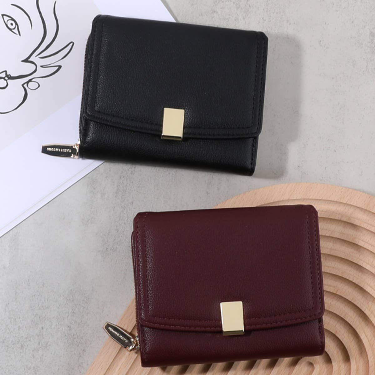 MULTI CARD FASHIONABLE NICHE DESIGN WALLET_CWAB1654